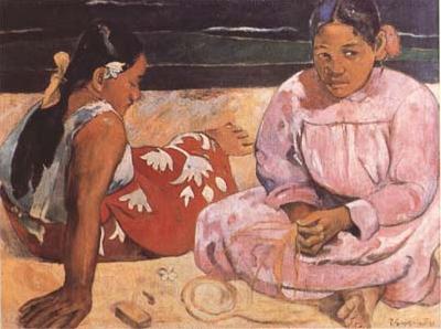 Paul Gauguin Tahitian Women (On the Beach) (mk09) Norge oil painting art